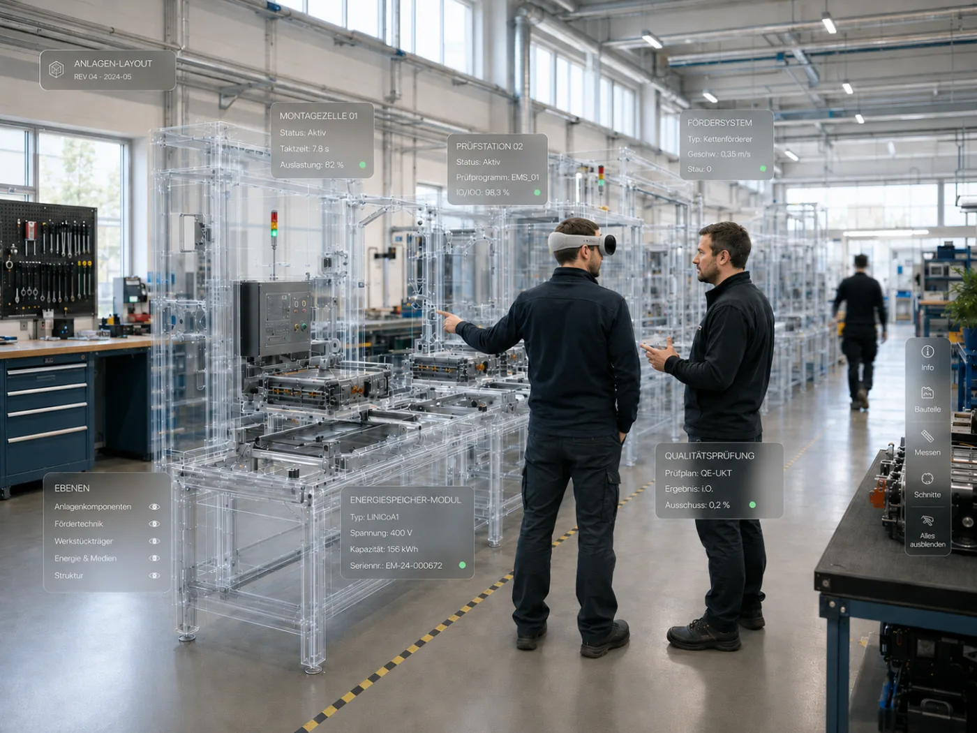 InPlace — Montagelinie als 3D-Hologramm
